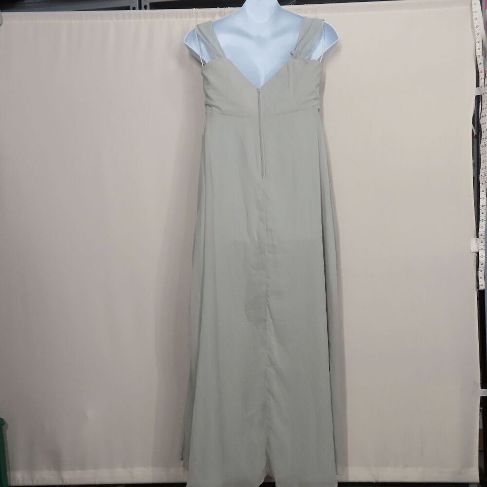 Birdy Grey Dove Gray Spence V-Neck Convertible Dress X-Large - Picture 3 of 8